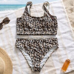 Leopard Print Bikini Set